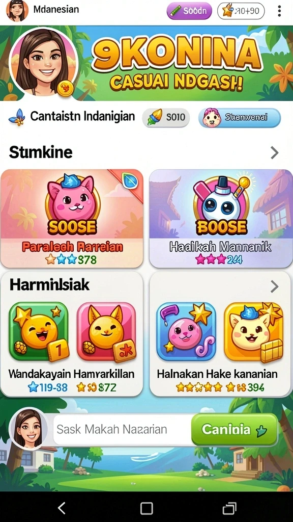 Halaman misi yang memberikan tantangan menarik setiap hari.