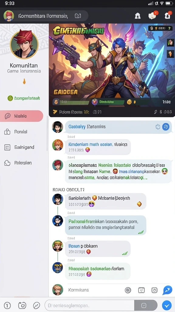 Screenshot kedua menunjukkan mode multiplayer dengan teman-teman.