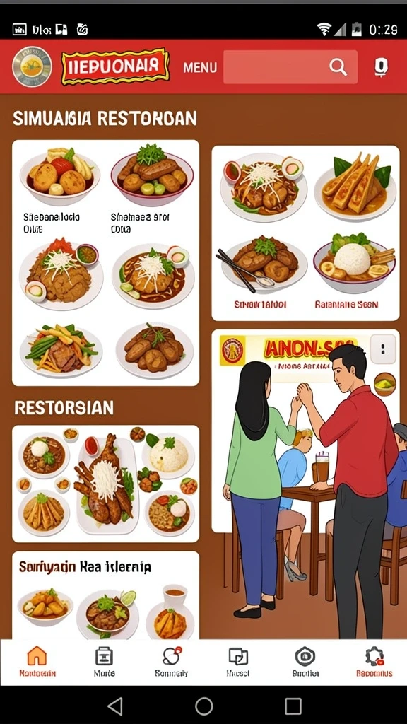 Tampilan antarmuka yang sederhana dan intuitif.