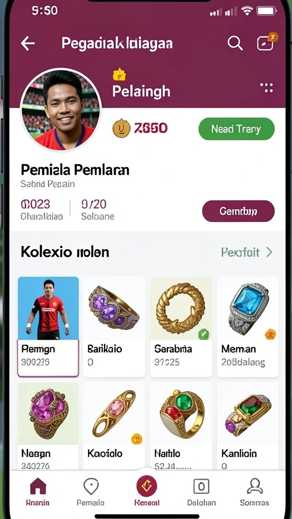 Bersaing dengan pemain lain dari seluruh dunia.