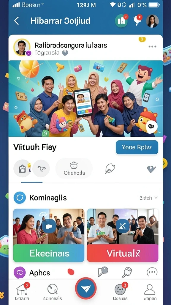 Tampilan awal yang menarik dan user-friendly.