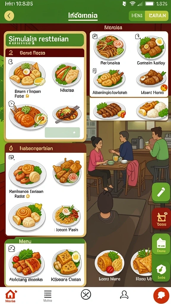 Tangkapan layar memperlihatkan fitur komunitas dalam aplikasi.