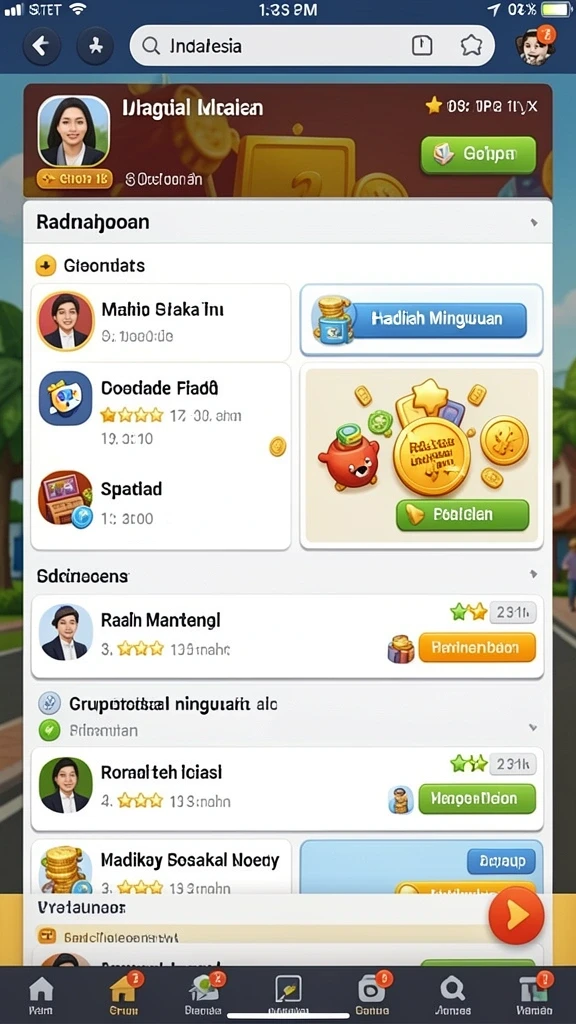 Tampilan grafis yang memukau dari karakter utama.