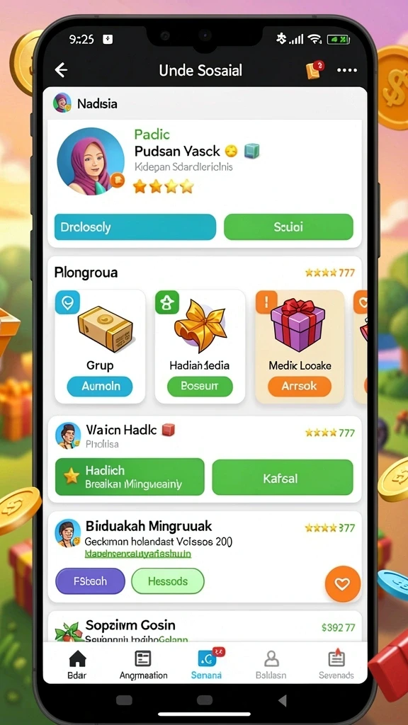 Tampilan antarmuka aplikasi yang menarik.