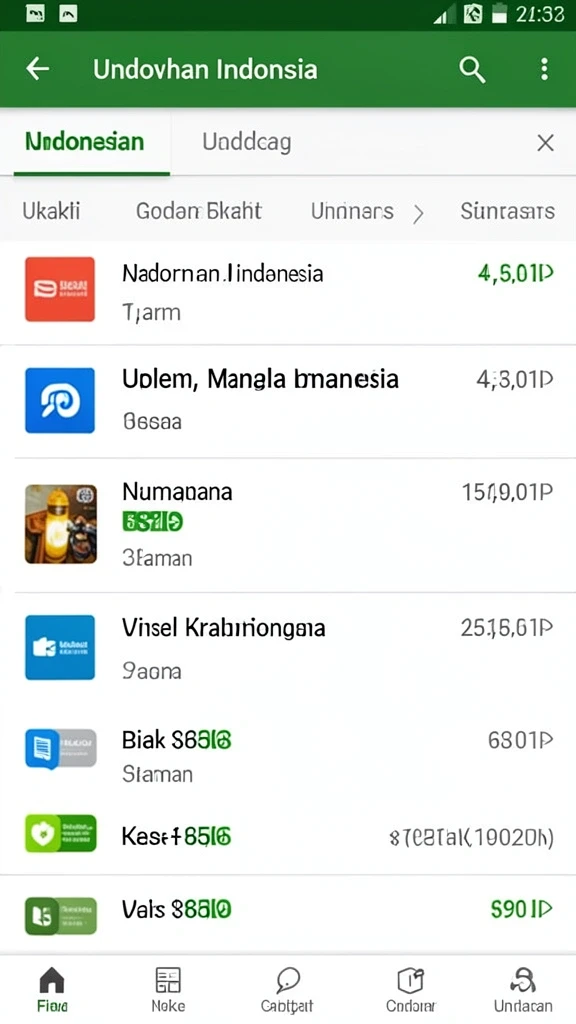 Tampilan antarmuka yang bersih dan menarik.