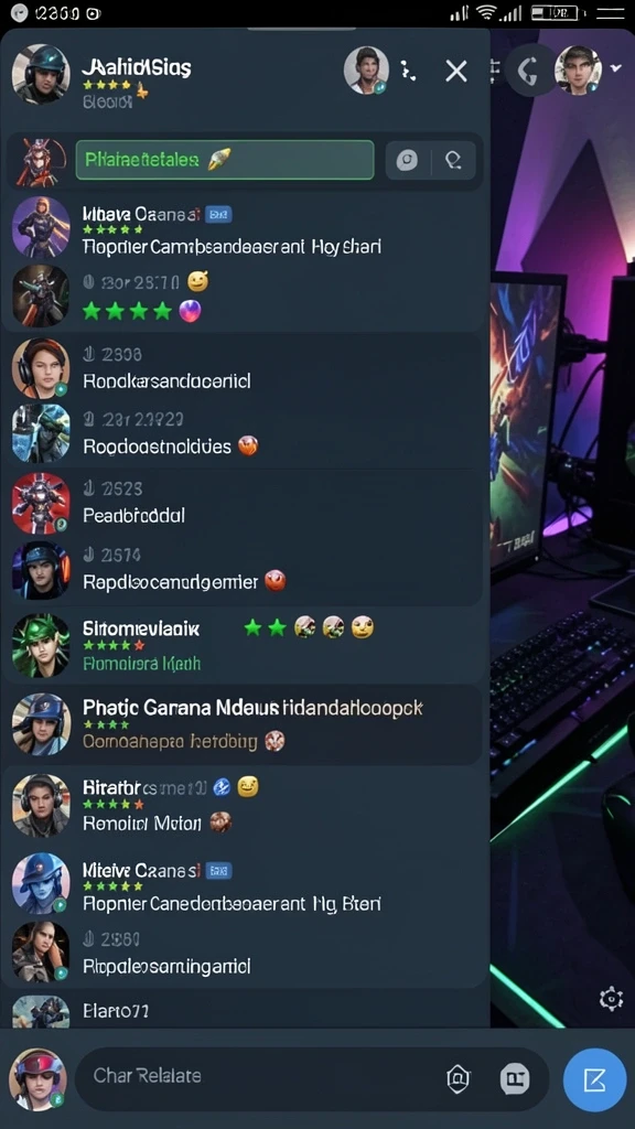 Screenshot menunjukkan tampilan antarmuka menarik GM777.