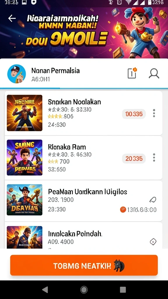 Tampilan grafik yang memukau pada permainan slot.