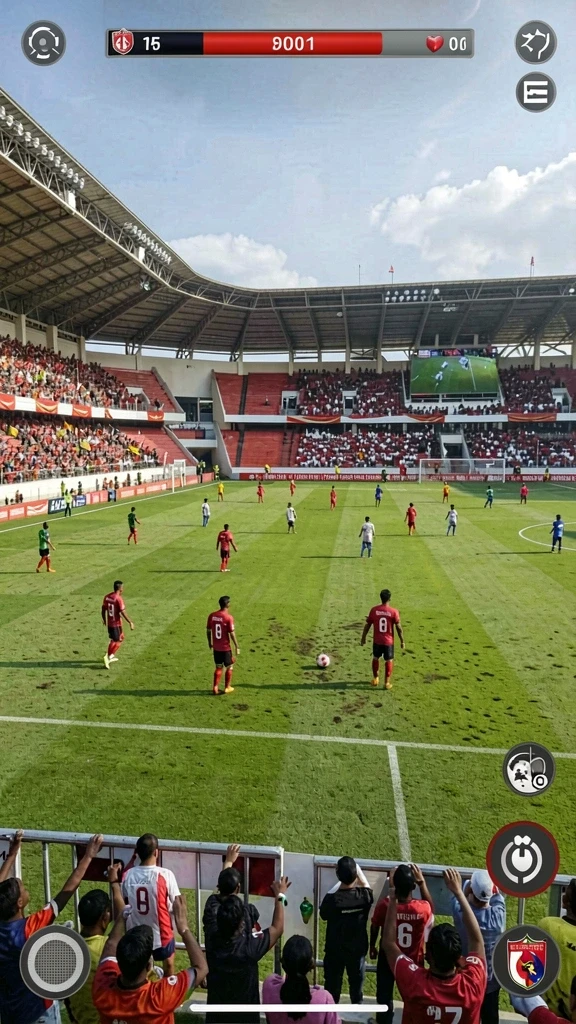 Tangkapan layar menampilkan momen aksi mendebarkan dalam JV88.