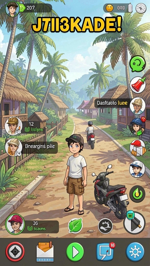 Tangkapan layar pertama menunjukkan aksi seru dalam permainan.