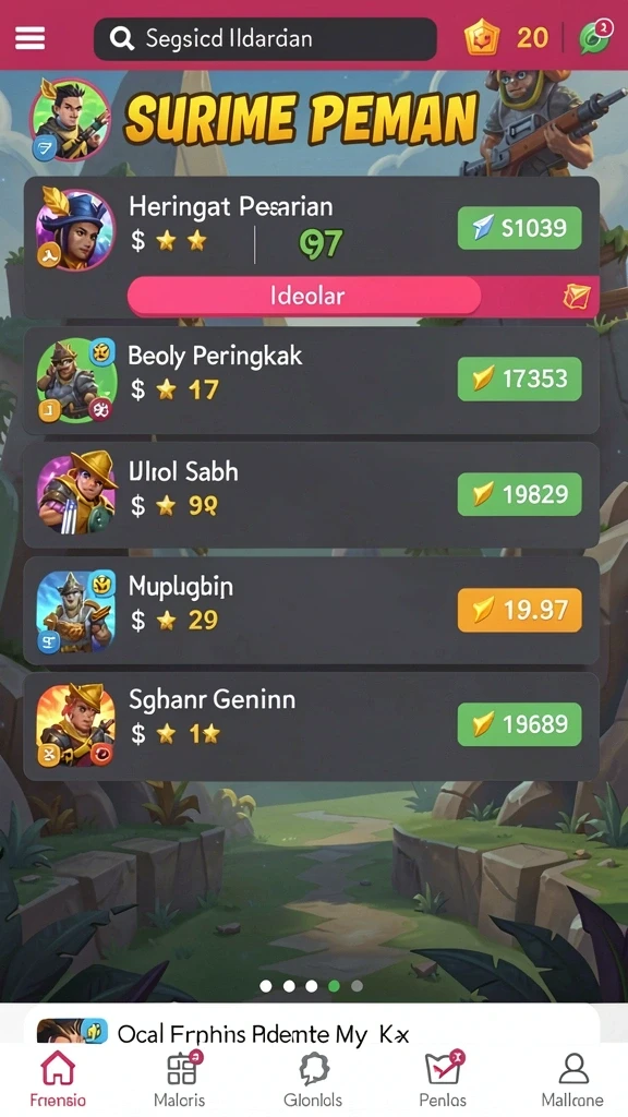 Screenshot memperlihatkan bonus menarik yang bisa didapatkan oleh pemain.