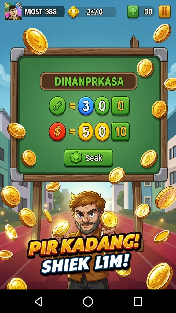 Tampilan grafis yang menarik dan warna-warni.