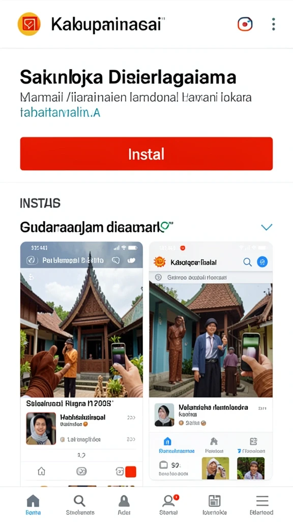 Fungsi upgrade karakter yang mudah diakses.