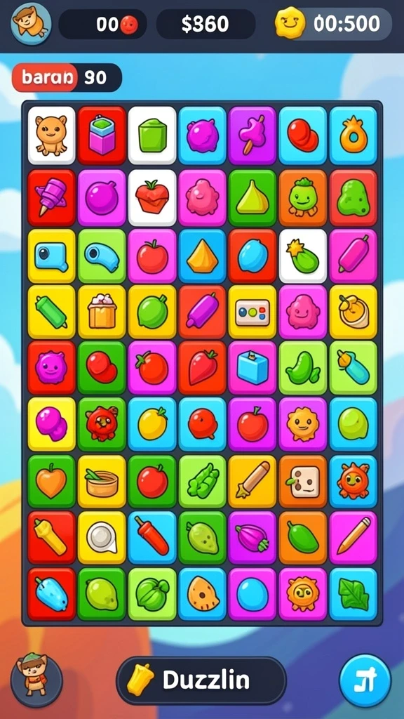 Tangkapan layar menampilkan level menantang dalam RSNGAME.