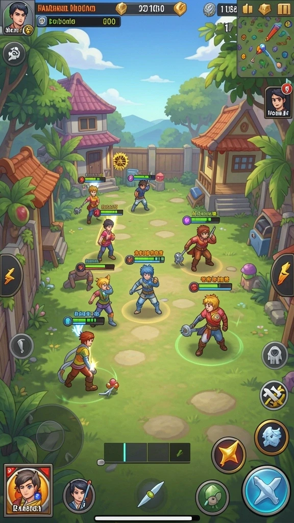 Screenshot berbagai karakter yang bisa dimainkan di RSNGAME.