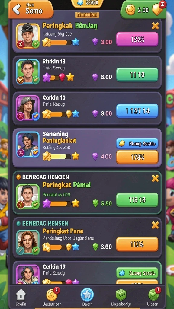Pengaturan misi yang variatif dan menantang.