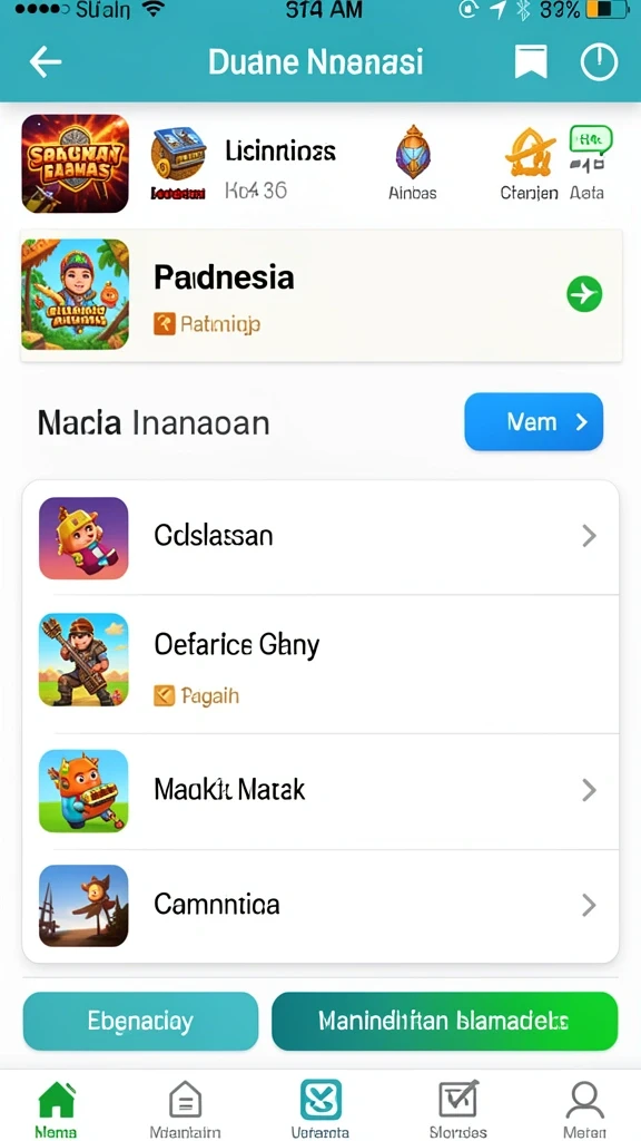 Beragam pilihan permainan yang memicu adrenalin.