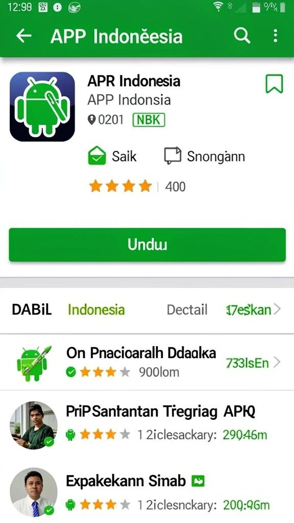 Tampilan awal yang memukau dan menarik.