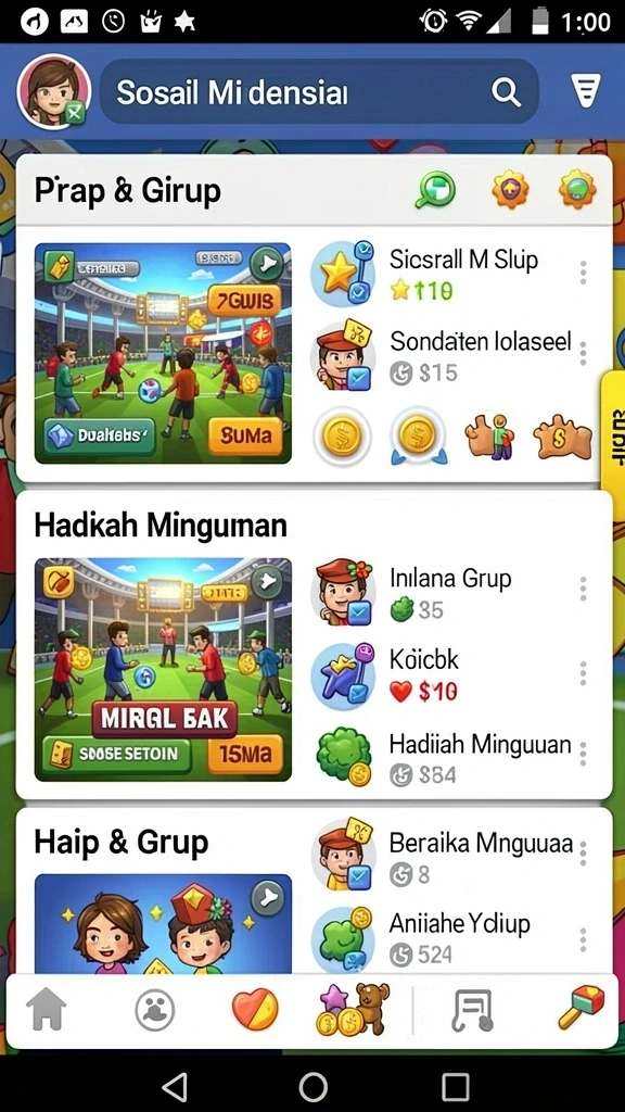 Kompetisi seru dengan pemain lain di leaderboard.