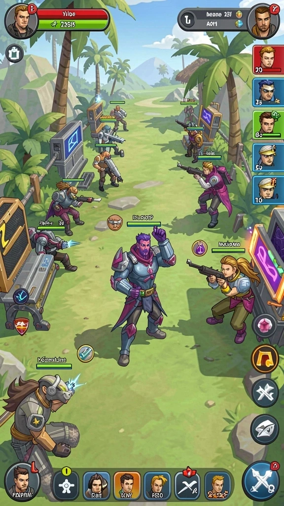 Tangkapan layar gameplay penuh aksi.