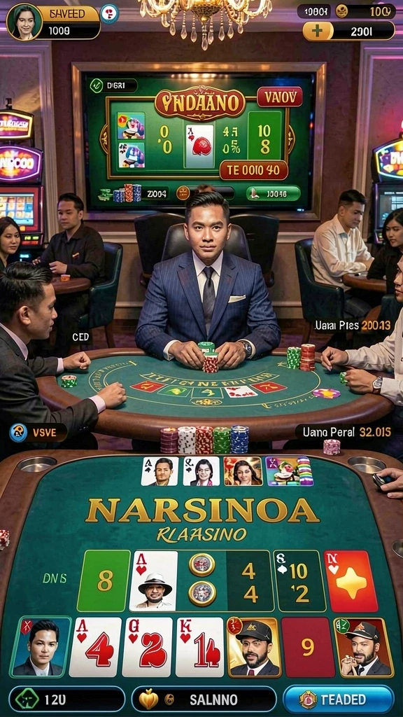 Penggambaran karakter utama dalam aksi yang dramatis.