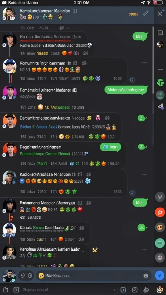 Konten komunitas yang aktif dan informatif.